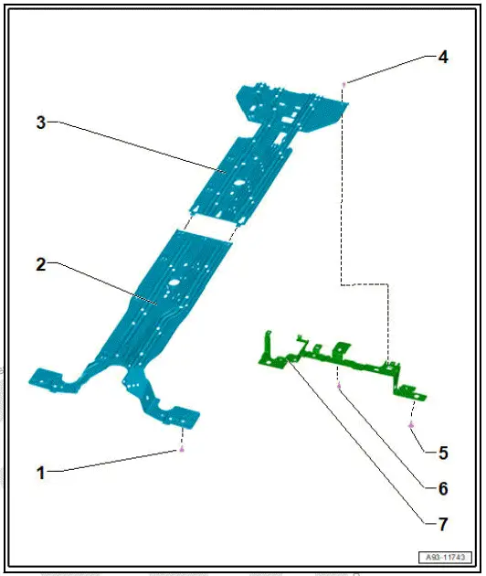 Volkswagen ID.4. Assembly overview - passage