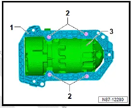Volkswagen ID.4. Detaching/attaching air conditioner compressor [VX81] from/to bracket