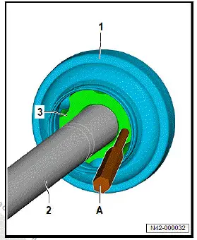 Volkswagen ID.4. Dismantling and assembling drive shaft, constant velocity joint