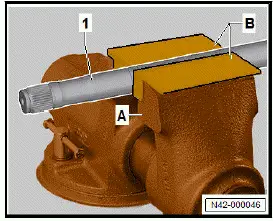Volkswagen ID.4. Dismantling and assembling drive shaft, triple roller joint