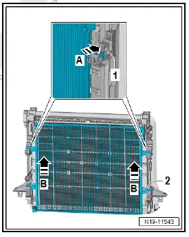 Volkswagen ID.4. Dismantling and assembling radiator module