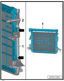Volkswagen ID.4. Dismantling and assembling radiator module