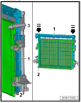 Volkswagen ID.4. Dismantling and assembling radiator module
