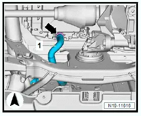 Volkswagen ID.4. Draining coolant