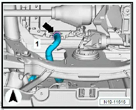 Volkswagen ID.4. Draining coolant