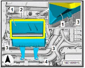 Volkswagen ID.4. Removing and installing air duct for defroster vent 