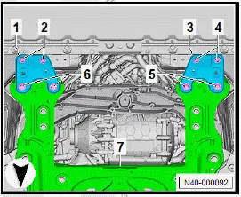 Volkswagen ID.4. Removing and installing high-voltage wiring harness for power and control electronics for electric drive