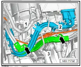 Volkswagen ID.4. Removing and installing high-voltage wiring harness for power and control electronics for electric drive 