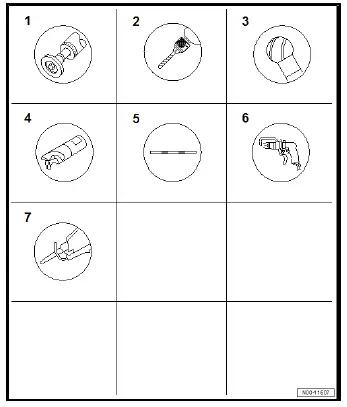 Volkswagen ID.4. Explanation of symbols