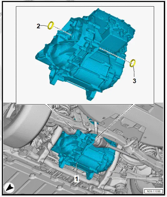 Volkswagen ID.4. Assembly overview  seals 