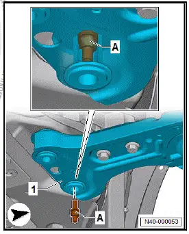 Volkswagen ID.4. Fixing subframe in position