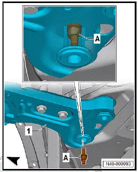 Volkswagen ID.4. Fixing subframe in position