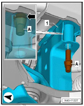 Volkswagen ID.4. Fixing subframe in position