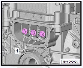 Volkswagen ID.4. Removing and installing power and control electronics for electric drive, front
