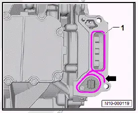 Volkswagen ID.4. Removing and installing power and control electronics for electric drive, front