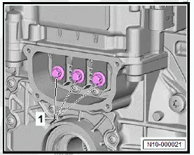 Volkswagen ID.4. Removing and installing power and control electronics for electric drive, front