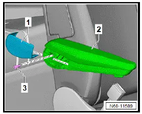 Volkswagen ID.4. Removing and installing front centre armrest 