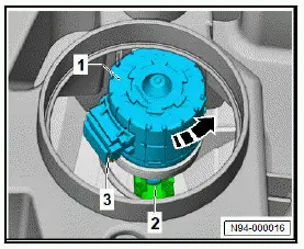 Volkswagen ID.4. Removing and installing headlight range control motor [V48]/[V49], ECO headlights 