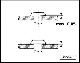 Volkswagen ID.4. Bulging at riveted joint