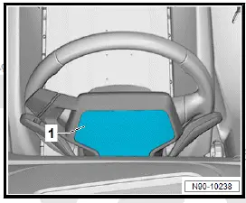 Volkswagen ID.4. Removing and installing control unit with display unit for driver information system [J1254] 