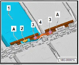 Volkswagen ID.4. Installing battery module