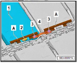 Volkswagen ID.4. Installing battery module