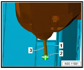 Volkswagen ID.4. Installing holder for park assist steering sender