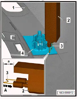 Volkswagen ID.4. Installing holder for park assist steering sender