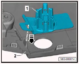 Volkswagen ID.4. Installing holder for park assist steering sender