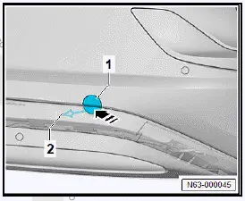 Volkswagen ID.4. Removing and installing towing eye cap, two-piece