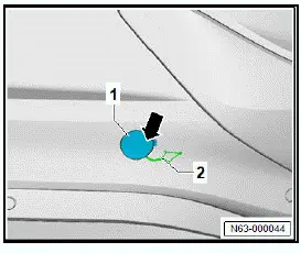 Volkswagen ID.4. Removing and installing towing eye cap, one-piece