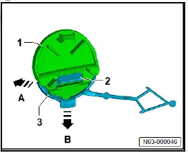 Volkswagen ID.4. Dismantling and assembling towing eye cap, two-piece