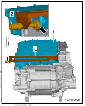 Volkswagen ID.4. Leakage test of electric drive motor, rear 