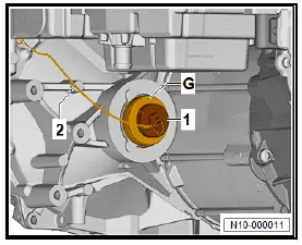 Volkswagen ID.4. Leakage test of electric drive motor, rear 