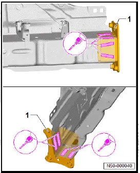 Volkswagen ID.4. Renewing front longitudinal member cross panel