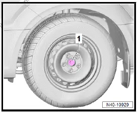 Volkswagen ID.4. Loosening and tightening threaded connections of drive shaft 