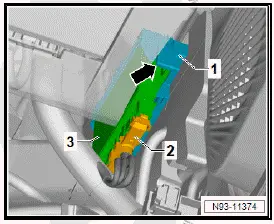 Volkswagen ID.4. Removing and installing motor control unit [J623] 