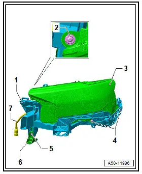Volkswagen ID.4. Removing and installing headlight mounting 