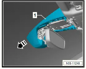 Volkswagen ID.4.  Removing and installing interior mirror