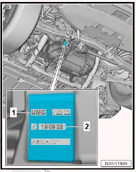 Volkswagen ID.4. Gearbox identification 