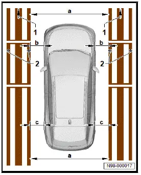 Volkswagen ID.4. Overview of assembled calibration unit -VAS 721 001-