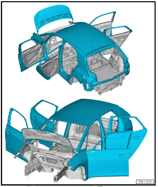 Volkswagen ID.4. Structure of factory finish, base coat 