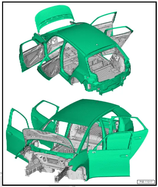 Volkswagen ID.4. Structure of factory finish, clear coat 