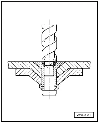 Volkswagen ID.4. Inserting pop rivet
