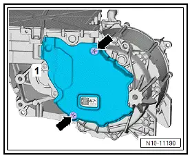Volkswagen ID.4. Removing and installing power and control electronics for electric drive at rear