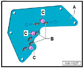 Volkswagen ID.4. Removing and installing power and control electronics for electric drive at rear