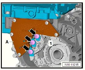Volkswagen ID.4. Removing and installing power and control electronics for electric drive at rear