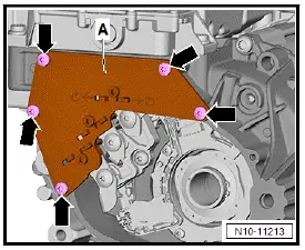 Volkswagen ID.4. Removing and installing power and control electronics for electric drive at rear