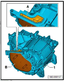 Volkswagen ID.4. Removing and installing power and control electronics for electric drive at rear