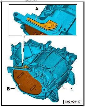 Volkswagen ID.4. Removing and installing power and control electronics for electric drive at rear